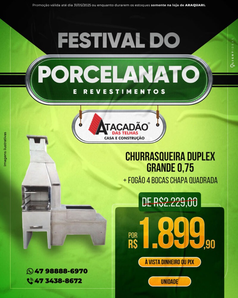 CHURRAS QUEIRA DUPLEX GRANDE 0,75