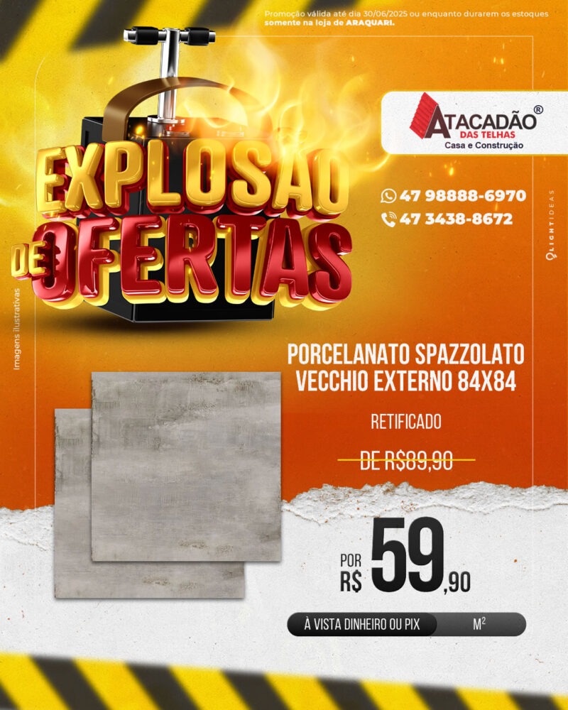 PORCELANATO SPAZZOLATO VECCHIO EXTERNO 84X84