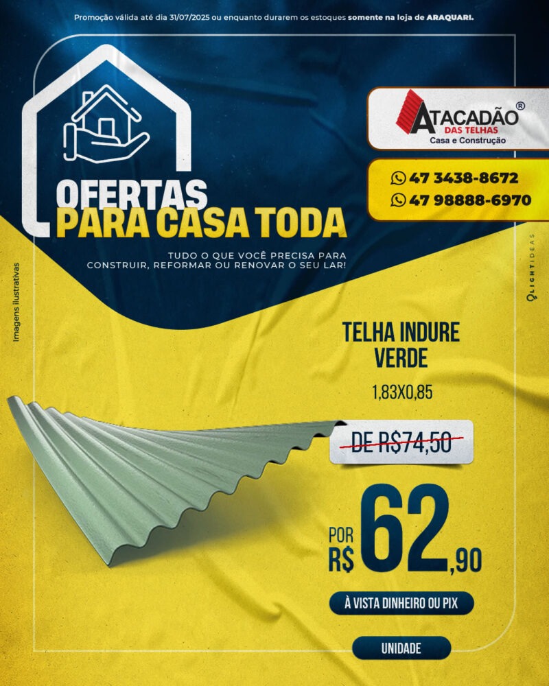TELHA INDURE VERDE