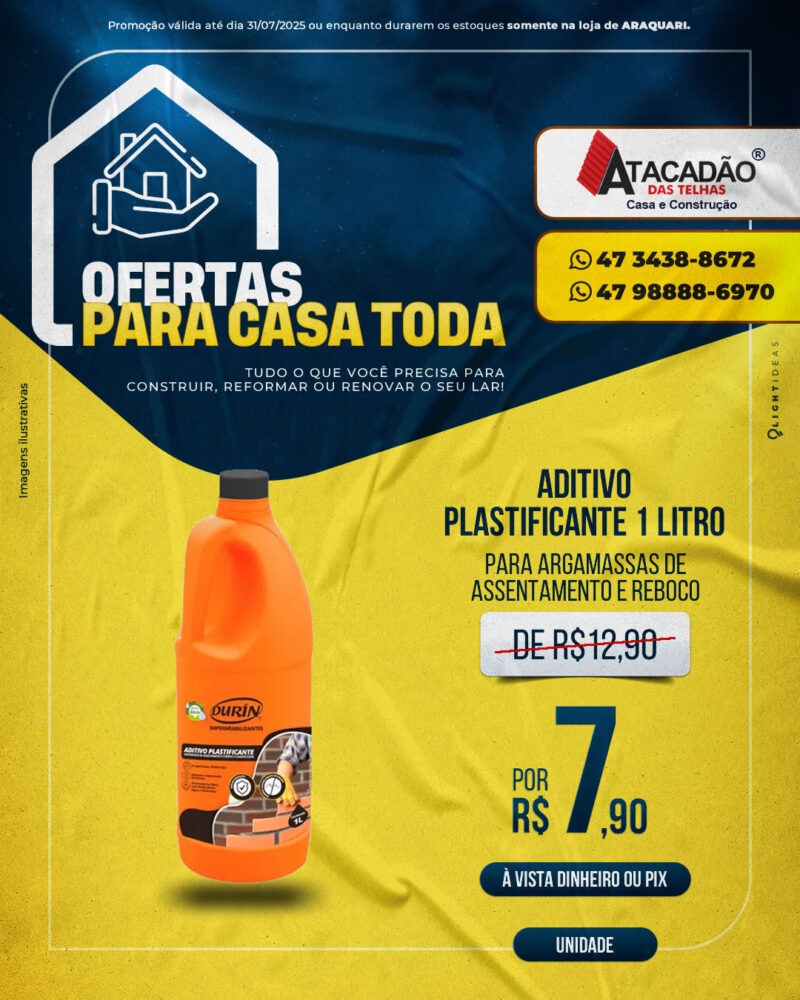 ADITIVO PLASTIFICANTE 1 LITRO