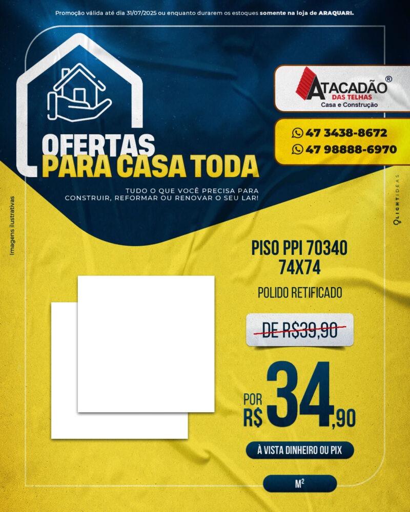 PISO PPI 70340 74X74