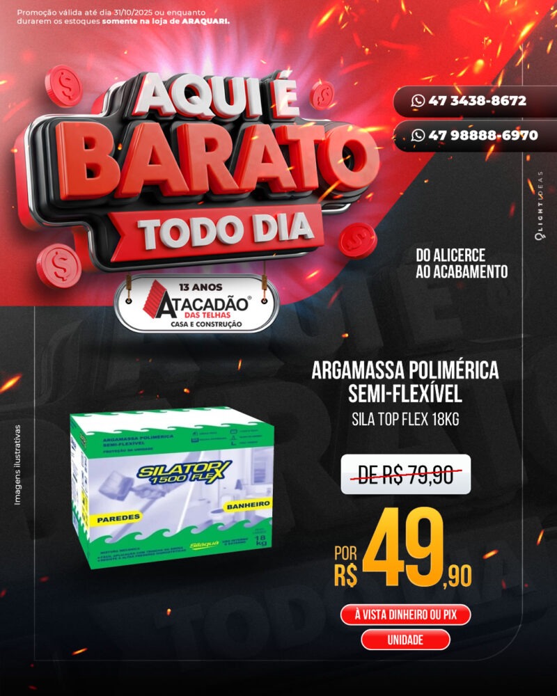 ARGAMASSA POLIMÉRICA SEMI-FLEXÍVEL