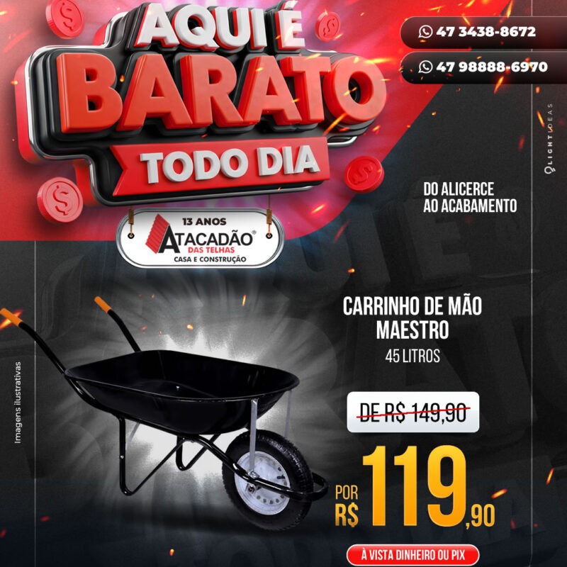 CARRINHO DE MÃO MAESTRO
