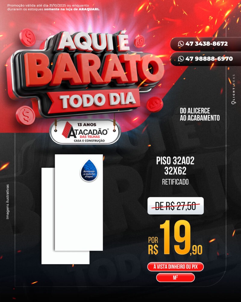 PISO 32A02 32X62