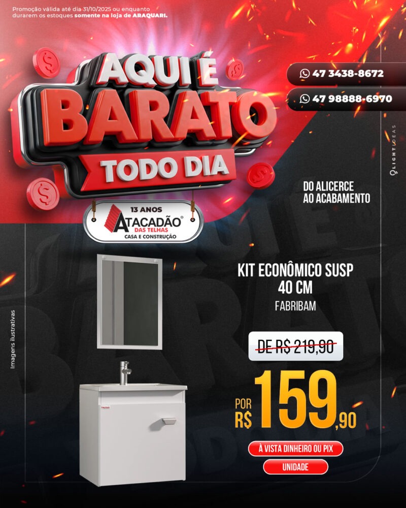 KIT ECONÔMICO SUSP 40 CM