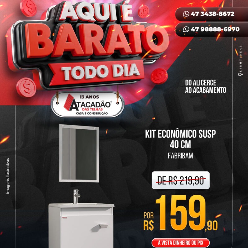 KIT ECONÔMICO SUSP 40 CM