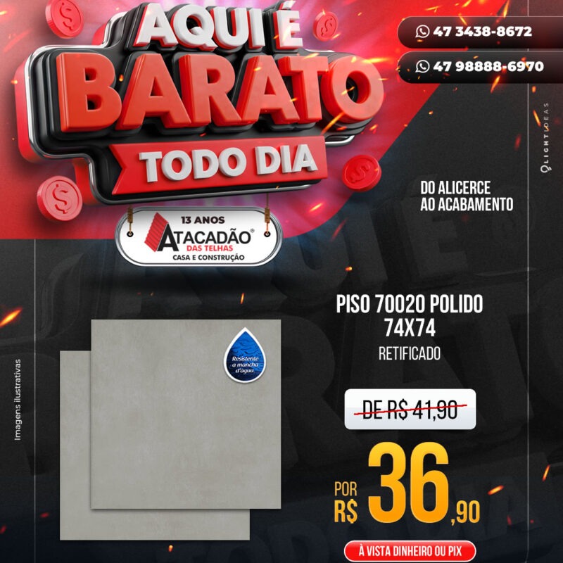PISO 70020 POLIDO 74X74