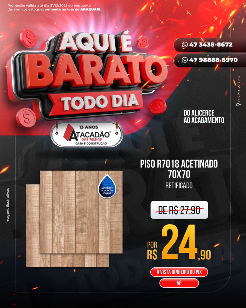PISO R7018 ACETINADO 70X70