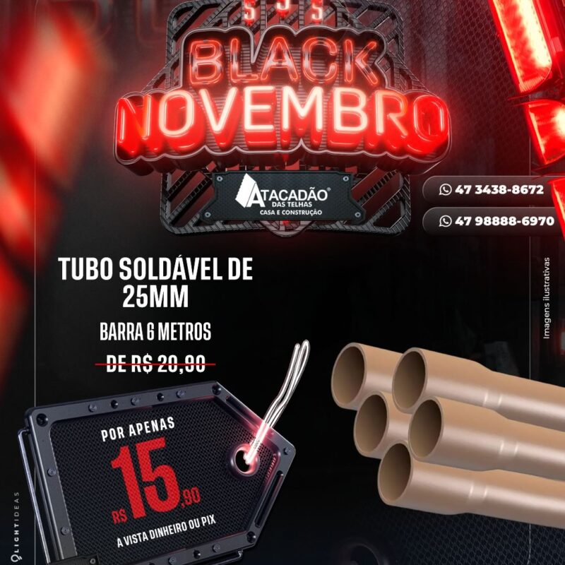 TUBO SOLDÁVEL DE 25MM