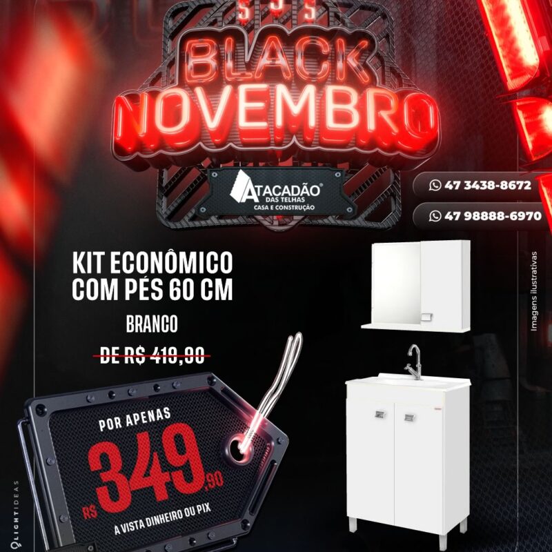 KIT ECONÔMICO COM PÉS 60 CM