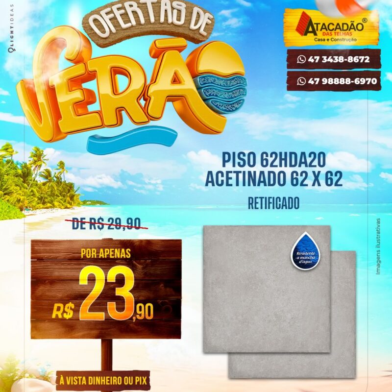 PISO 62HDA20 ACETINADO 62 X 62