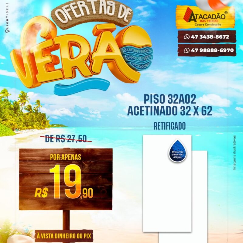 PISO 32A02 ACETINADO 32 X 62