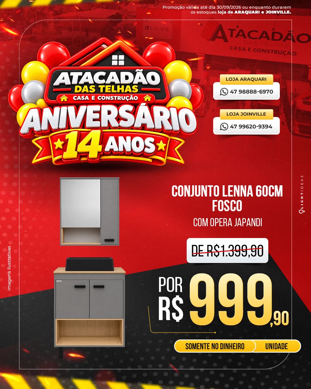 CONJUNTO LENNA 60cm FOSCO