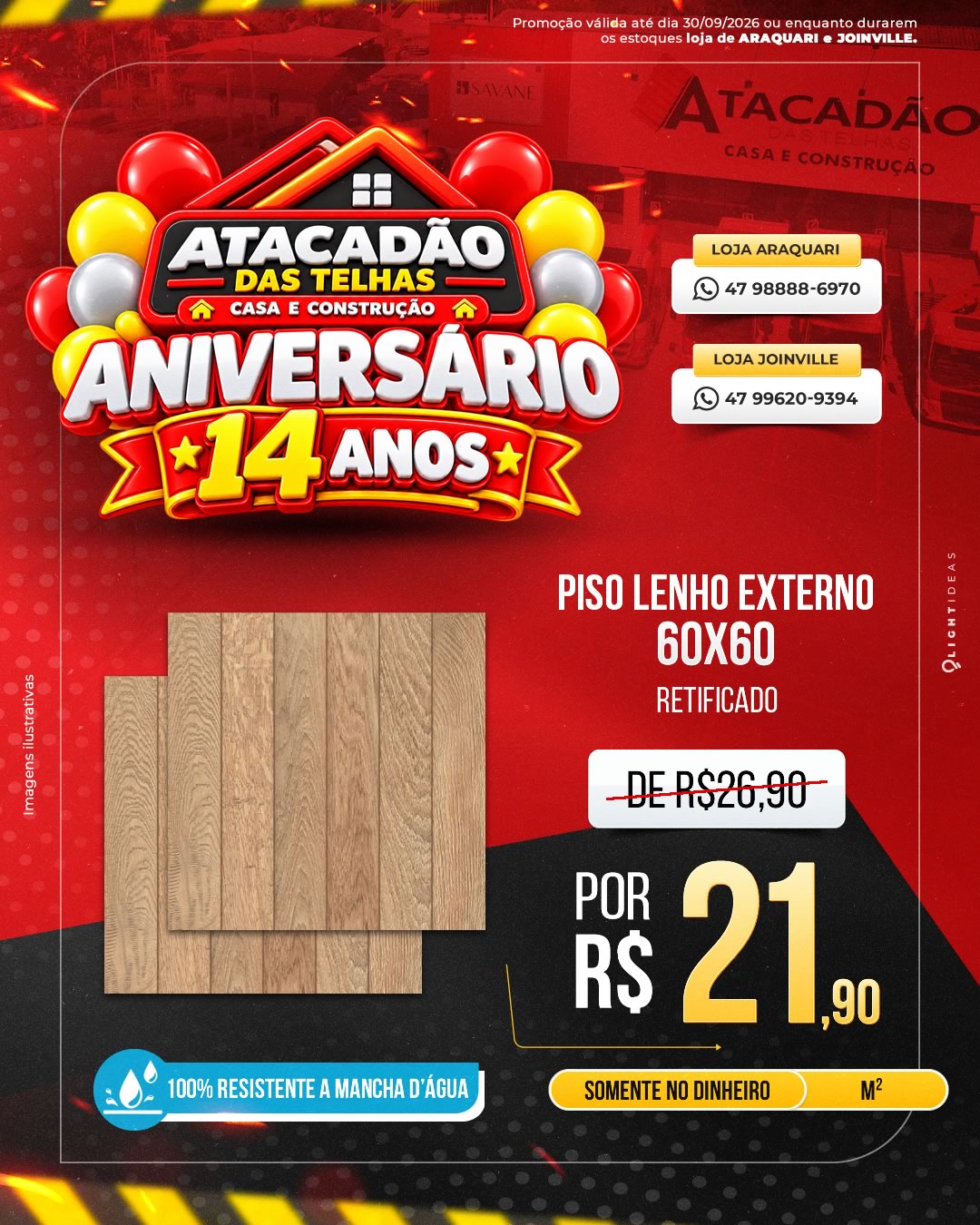 PISO LENHO EXTERNO 60X60