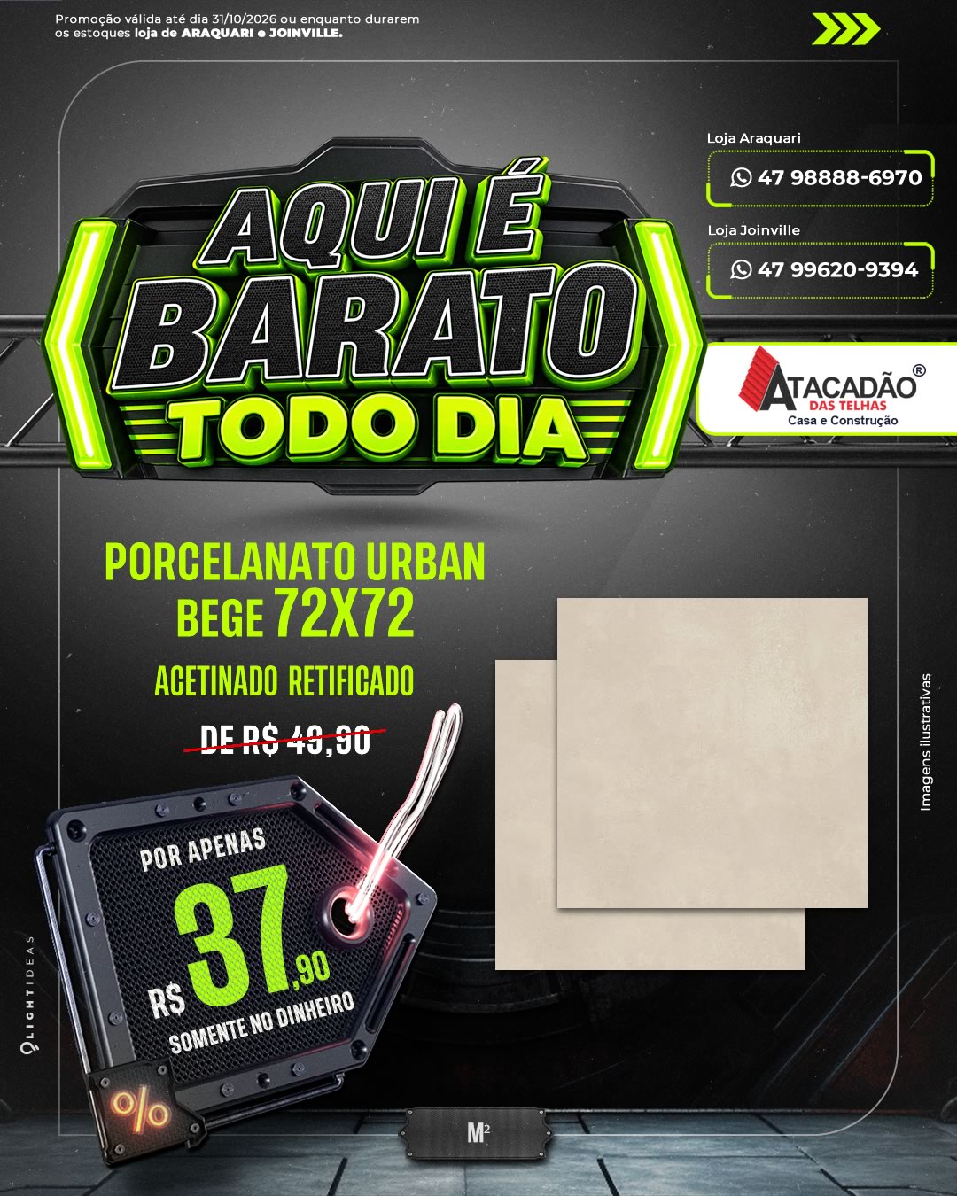 PORCELANATO URBAN BEGE 72X72