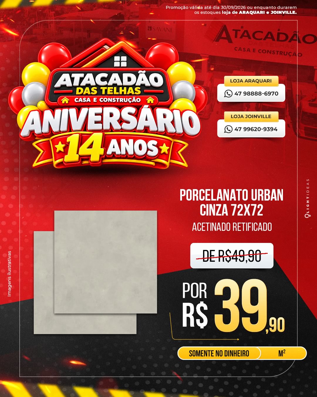 PORCELANATO URBAN CINZA 72X72