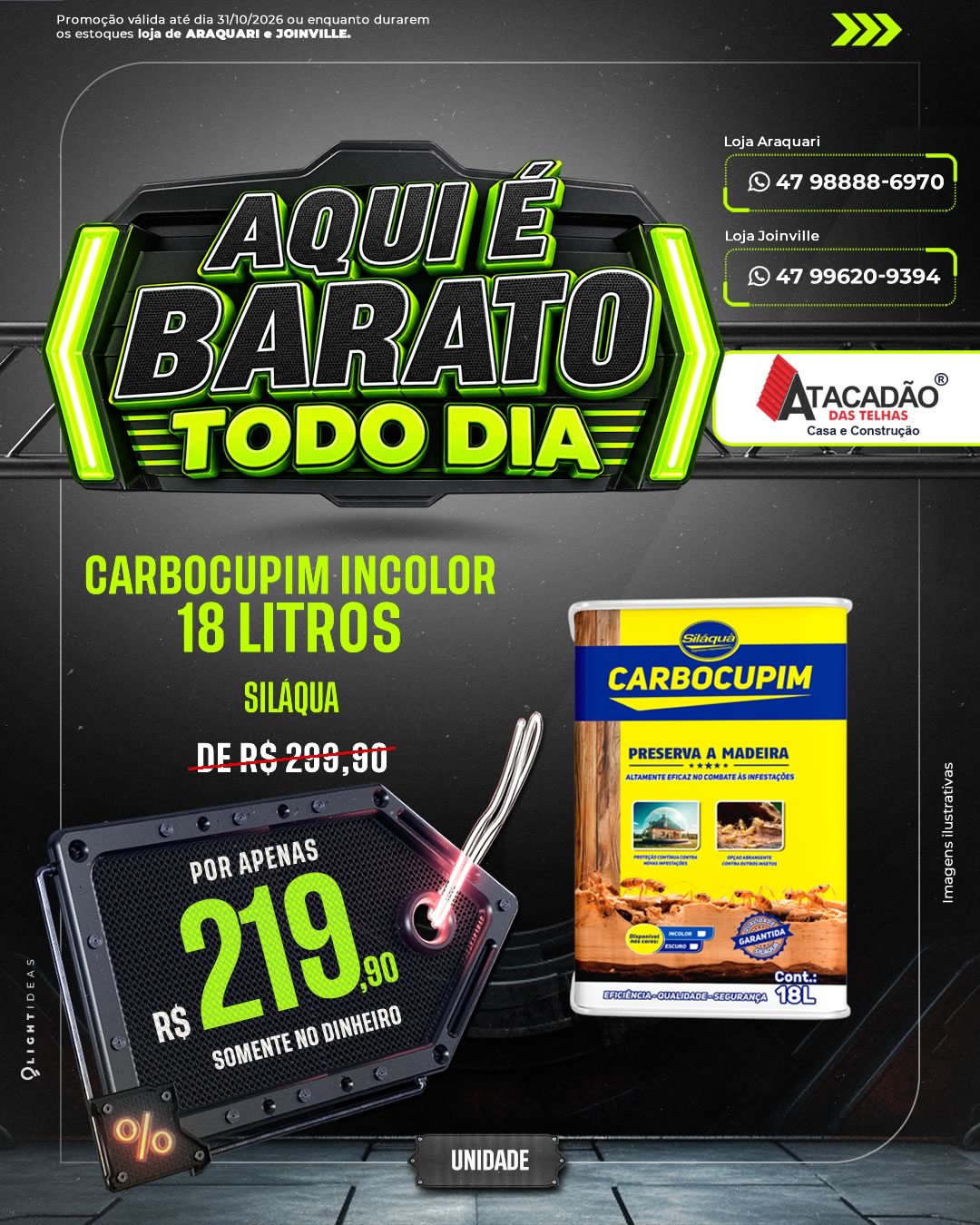 CARBOCUPIM INCOLOR 18 LITROS