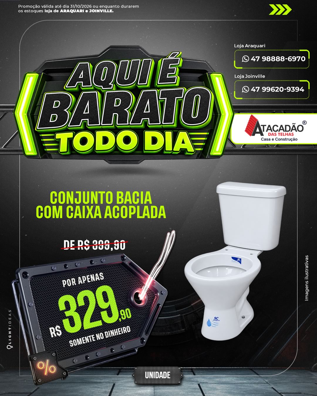 CONJUNTO BACIA COM CAIXA ACOPLADA