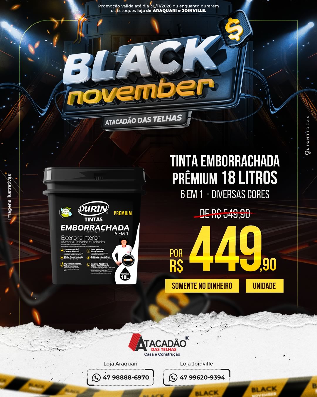 TINTA EMBORRACHADA PRÊMIUM 18 LITROS