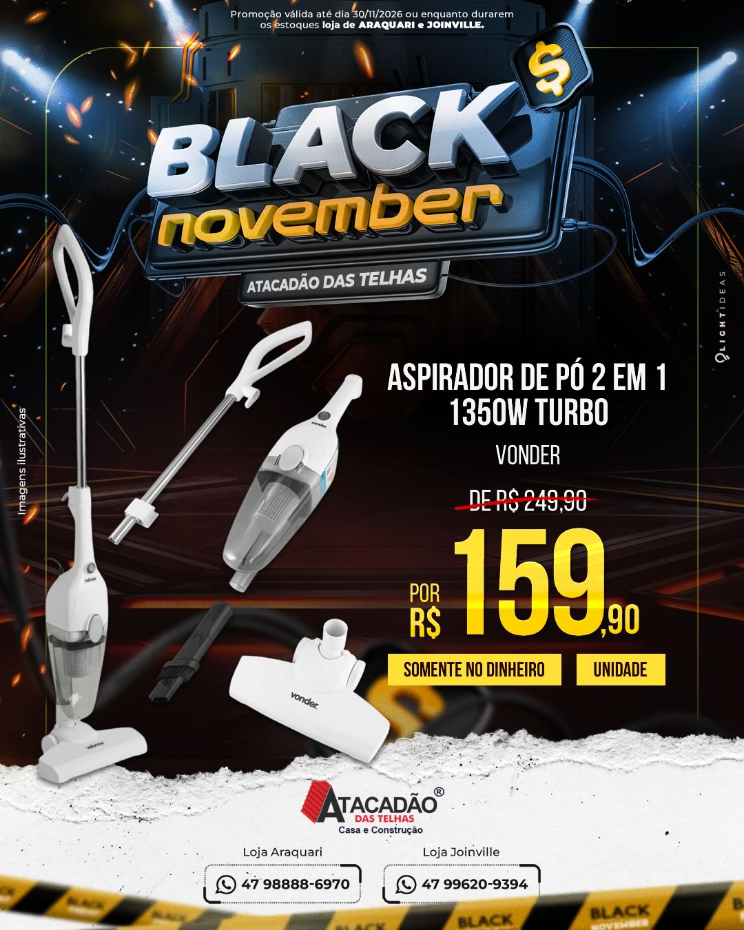 ASPIRADOR DE PÓ 2 EM 1 1350W TURBO