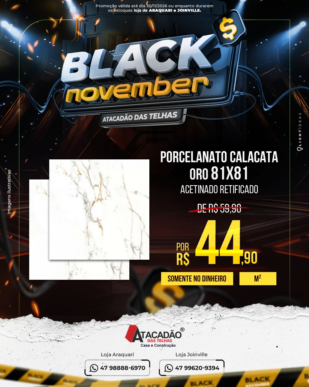 PORCELANATO CALACATA ORO 81X81